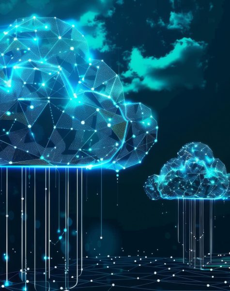 Cloud computing technology concept